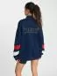 Preview: Hummel Hmloversized Halfzip Sportswear - dress blues