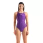 Preview: Arena Damen Arena Ribbed Swimsuit Swim Pro Back VIOLETT