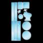 Preview: coocazoo "Blue" Reflective Sticker Set