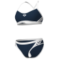 Preview: Arena Damen Arena Icons Bikini Cross Back Solid BLAU