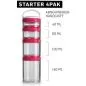 Preview: BlenderBottle GoStak Starter 4Pak - Pink, 350 ml