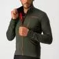 Preview: Castelli Go Jacket - Military Green/Fiery Red