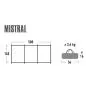 Preview: High Peak Windschutz Mistral - grau