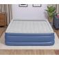 Preview: Bestway Tritech Kingsize-Luftbett mit in tegrierter Elektropumpe 203x193x56 cm - blau grau