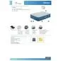 Preview: Bestway Fortech Snugable Top Air Mattres s with Built-in AC Pump 203x152x46 cm - grey