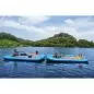 Preview: Bestway Hydro-Force Sun Soaker Giant Inf latable Floating Platform 290 x 191 cm - blue
