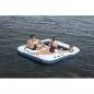 Preview: Bestway Hydro Force Bloc Party 8-Person Modular Inflatable Island - white blue