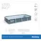 Preview: Bestway Steel Pro Rectangle Above Ground Pool Set 3.66 m x 2.01 m x 66 cm - grey