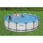 Preview: Bestway Steel Pro MAX Frame Pool Komplet t-Set 457 x 107 cm - grau