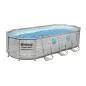 Preview: Bestway Power Steel Swim Vista Series II Aufstellpool Komplett-Set 549x274x122cm - grau