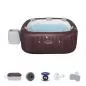Preview: Bestway Lay-Z-Spa Maldives Energy-Efficient Smar t HydroJet Pro Inflatable Hot Tub w. App - brown