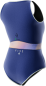 Preview: Prolimit Fire Sleevel. ShortFrtVZip2/2 - Blue/Peach
