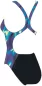 Preview: Speedo Placement Digital Powerback Swimwear Female Adult - Black/Chroma Blue