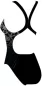 Preview: Speedo Placement Powerback Swimwear Female Adult - Black/USA Charcoa