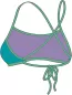 Preview: Speedo Solid Tie-Back Crop Top Swimwear Female Adult - Aquarium/Fake Gre