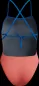 Preview: Speedo Solid Tie Back Swimwear Female Adult - Neon Coral-Lagoon Blue
