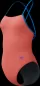 Preview: Speedo Solid Tie Back Swimwear Female Adult - Neon Coral-Lagoon Blue