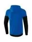 Preview: Erima Squad Tracktop Jacke mit Kapuze - new royal/schwarz/weiß