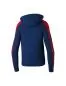 Preview: Erima EVO STAR Kapuzensweat - new navy/rot