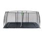 Preview: EXIT Dynamic ebenerdiges Trampolin  mit Sicherheitsnetz - schwarz, 305x519cm