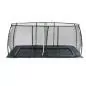 Preview: EXIT Dynamic ebenerdiges Trampolin mit Sicherheitsnetz - schwarz, 305x519cm