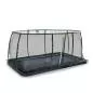Preview: EXIT Dynamic ebenerdiges Trampolin mit Sicherheitsnetz - schwarz, 305x519cm