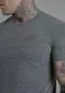 Preview: SikSilk T-Shirt Marl T-Shirt in Dark Grey - dark grey