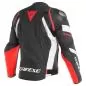 Preview: Dainese Leather jacket AVRO 4 - black matt-white-red