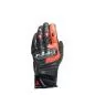 Preview: Dainese Leather Gloves Carbon 4 short black-fluo red