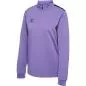 Preview: Hummel Hmlauthentic Half Zip Sweat Woman - dahlia purple/asphalt