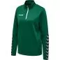 Preview: Hummel Hmlauthentic Half Zip Sweatshirt Woman - evergreen