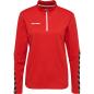 Preview: Hummel Hmlauthentic Half Zip Sweatshirt Woman - true red