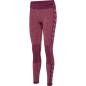 Preview: Hummel Hmlclea Seamless Mid Waist Tights - grape wine/crushed berry mel