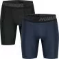 Preview: Hummel Hmlte Topaz 2-Pack Tight Shorts - black/insigina blue