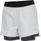 Preview: Hummel Women 2-In-1 Running Shorts - oyster mushroom