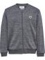 Preview: Hummel hmlJr Wool Zip Jacket Bee - dark grey melange