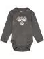 Preview: Hummel Hmlmini Logo Body L/S - Dark Gull Gray