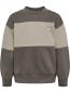 Preview: Hummel Hmlmini Loose Block Sweatshirt - Dark Gull Gray