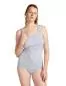 Preview: Icebreaker W Mer 150 Siren Tank Fresh Ferns AOP - grey quartz