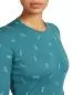 Preview: Icebreaker Women Merino 200 Oasis LS Crewe Snow Day - topaz