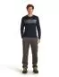 Preview: Icebreaker Men Merino 200 Oasis LS Crewe Elevation Line - midnight navy