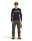 Preview: Icebreaker Men Merino 200 Oasis LS Crewe Elevation Line - midnight navy