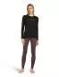 Preview: Icebreaker Women Merino 200 Oasis LS Crewe Rainer Ridge - black