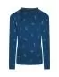 Preview: Icebreaker Kids Merino 200 Oasis LS Crewe Snow Day - atlantis