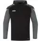 Preview: Jako Hooded Sweater Performance - black/anthra light