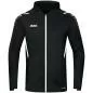 Preview: Jako Kinder Trainingsjacke Challenge mit Kapuze - schwarz/weiß