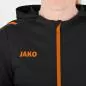 Preview: Jako Children Hooded Jacket Challenge - black/neon orange