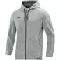 Preview: Jako Hooded Jacket Premium Basics - light grey melange