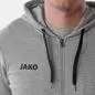 Preview: Jako Children Hooded Jacket Base - light grey melange