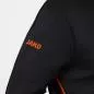 Preview: Jako Kinder Freizeitjacke Challenge mit Kapuze - schwarz meliert/neonorange